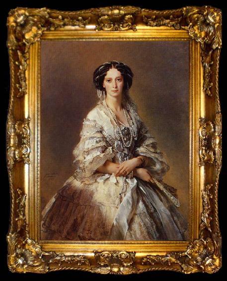 framed  Franz Xaver Winterhalter The Empress Maria Alexandrovna of Russia, ta009-2